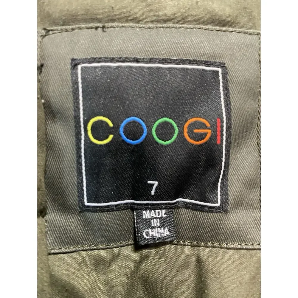 Coogi Jacket Youth Size 7 Green, Logo, Full Zip, Hooded